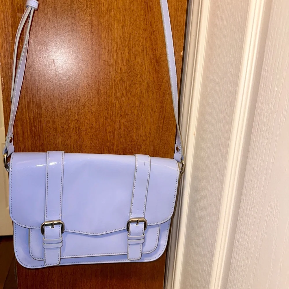 Heys Luggage Sky Blue Satchel Purse - Picture 2 of 5